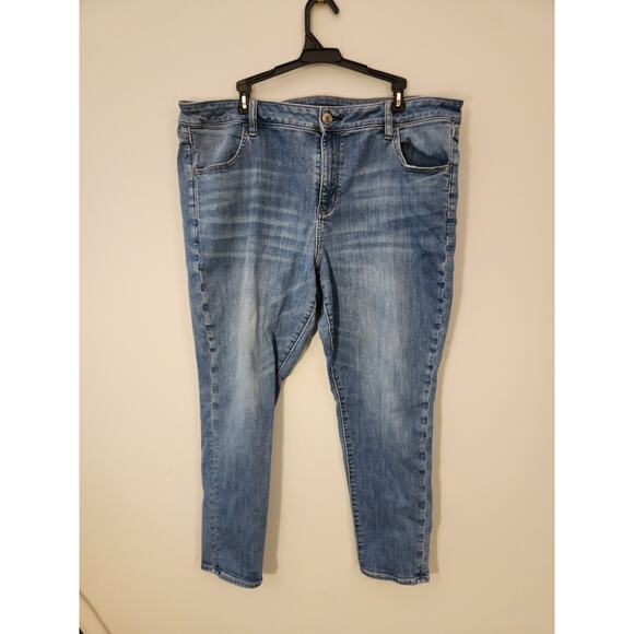 American Eagle Jeggings Jeans Womens 20 (40 X 27) Blue Next Level Stretch - Picture 6 of 16